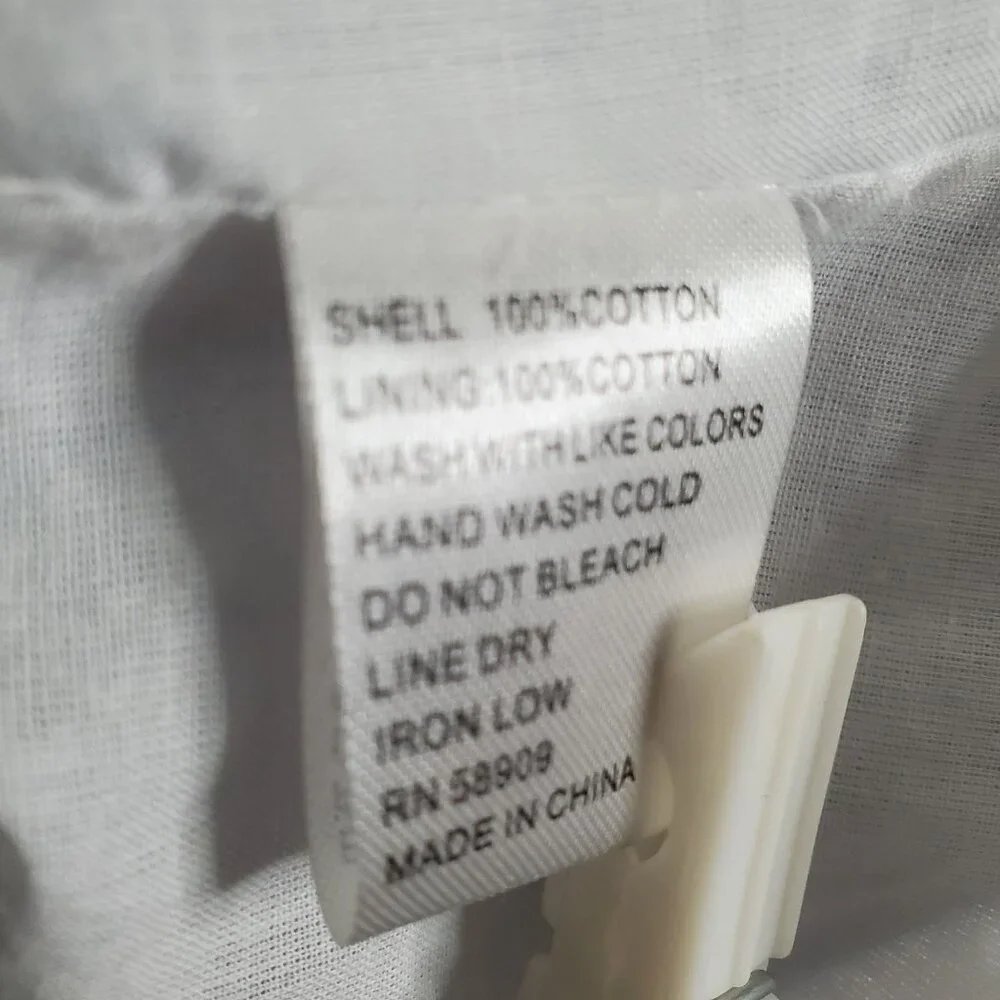 Gianni Bini Size L Dress Off Shoulder Puff Sleeve Coastal Stripe Country Cottage - Picture 6 of 12